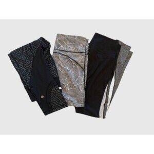 Lot Of 3 Womens Leggings Size Medium Gap, Lululemon, & Tek Gear